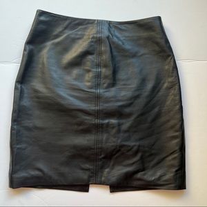 H&M real leather skirt sz Uas 8 like new